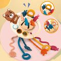 Little Bear Montessori Pull Toy - interactive-plush